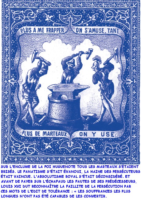 Enclume de la foi huguenote